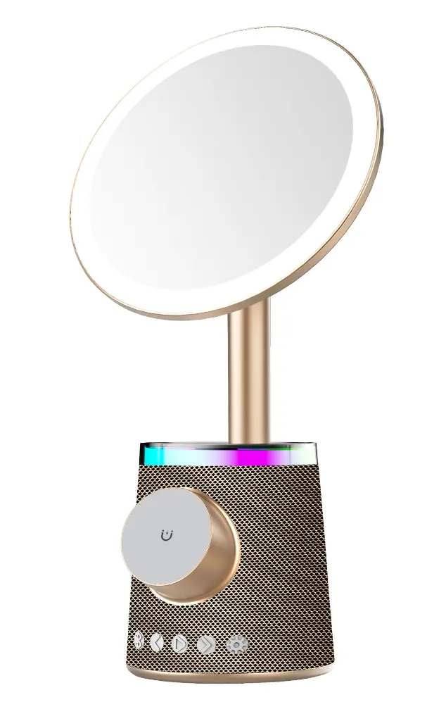 POINTUCH Makeup Spiegel Bluetooth Speaker mit MagSafe Wireless Charger