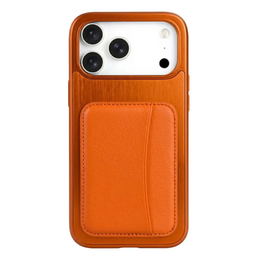 SUNIX IPHONE 17 PRO MAX Orange Wallet Case Klapphülle Handyhülle Kartenfach