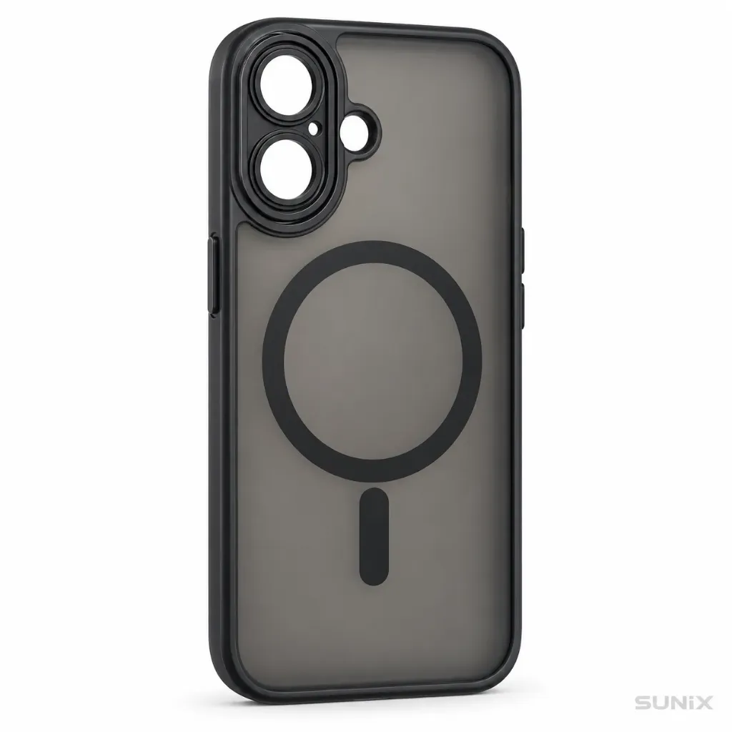 SUNIX Hülle für iPhone 18 Design MagSafe Schutzhülle Schwarz Case