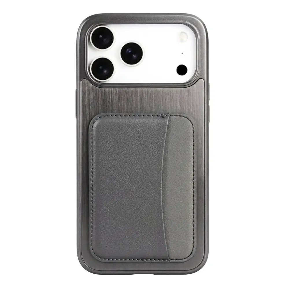 SUNIX Hülle für iPhone 18 Pro Mono Wallet Schutzhülle Dunkelgrau Case