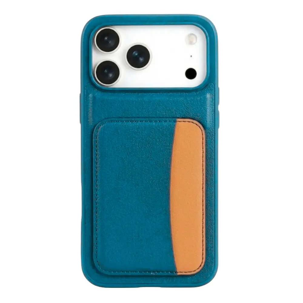 SUNIX Hülle für iPhone 18 Pro Mono Wallet Schutzhülle Hellblau Case