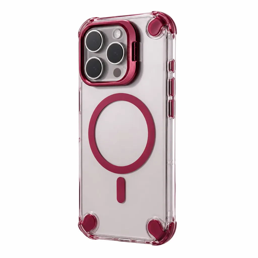 SUNIX Showy MagSafe Hülle für iPhone 18 Pro Max Dunkel Cherry Schutzcase