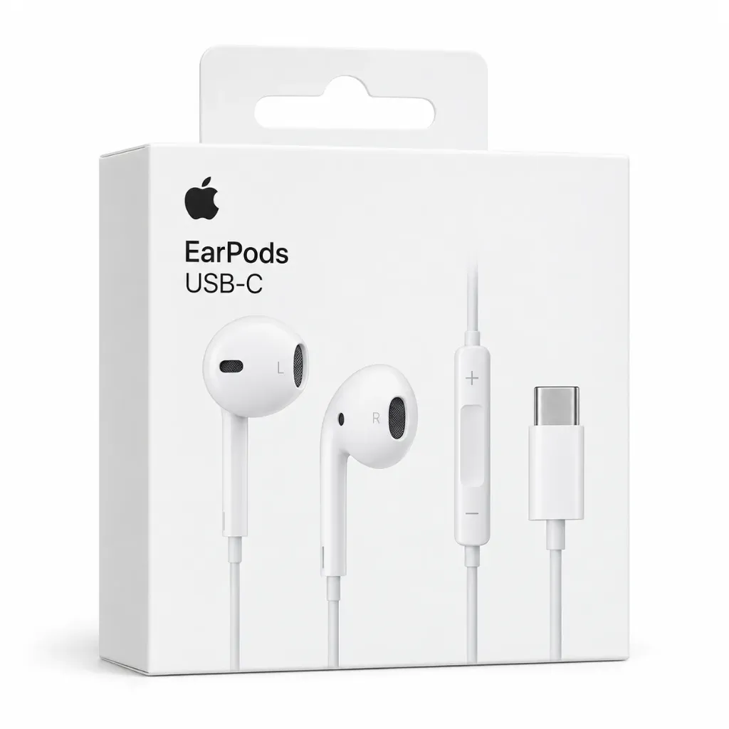 Apple EarPods USB-C Kopfhörer mit Mikrofon Kabel Headset MTJY3ZM/A Weiß