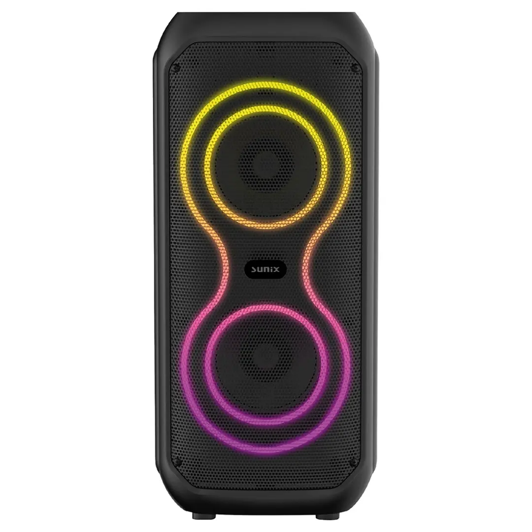 Sunix BTS-460 Partybox Bluetooth Lautsprecher 16W Karaoke Mikrofon RGB Akku TWS