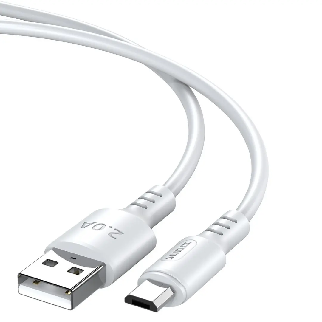 Macaron USB auf Micro USB Kabel 2A Ladekabel Datenkabel Weiß