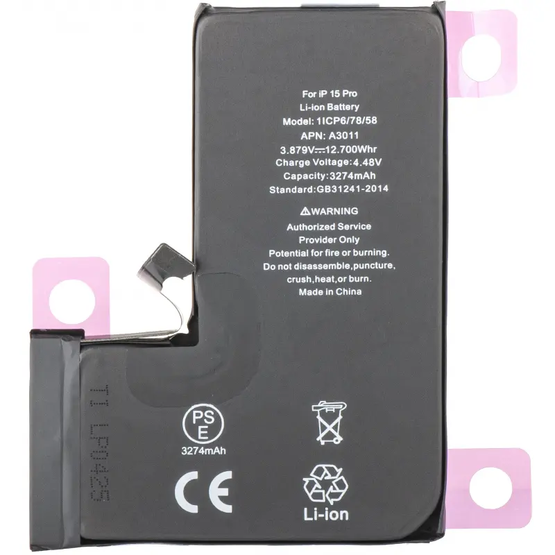 OEM HIGH CAPACITY DIAGNOSTIC BATTERY FOR IPHONE 15 PRO