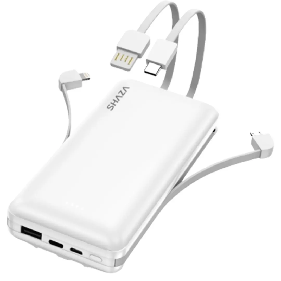SHAZA 4IN1 POWERBANK 20000 MAH WHITE
