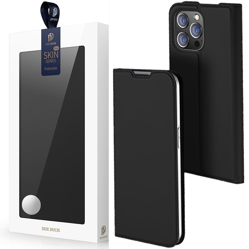 Dux Ducis Skin Pro Holster Case Flip Cover für iPhone 14 Pro Max schwarz