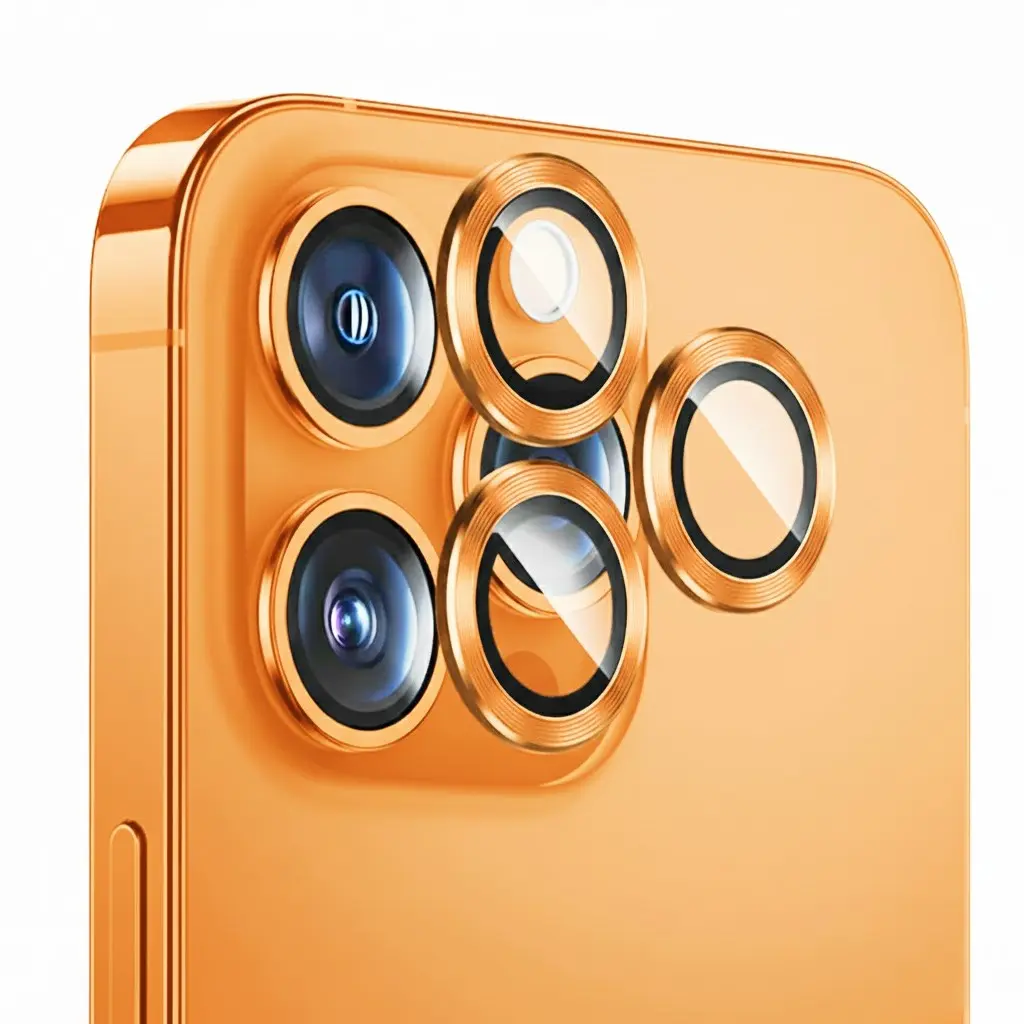 SUNIX CAMERA LENS PROTECTOR REDESIGNER FOR IPHONE 14 PRO MAX ORANGE