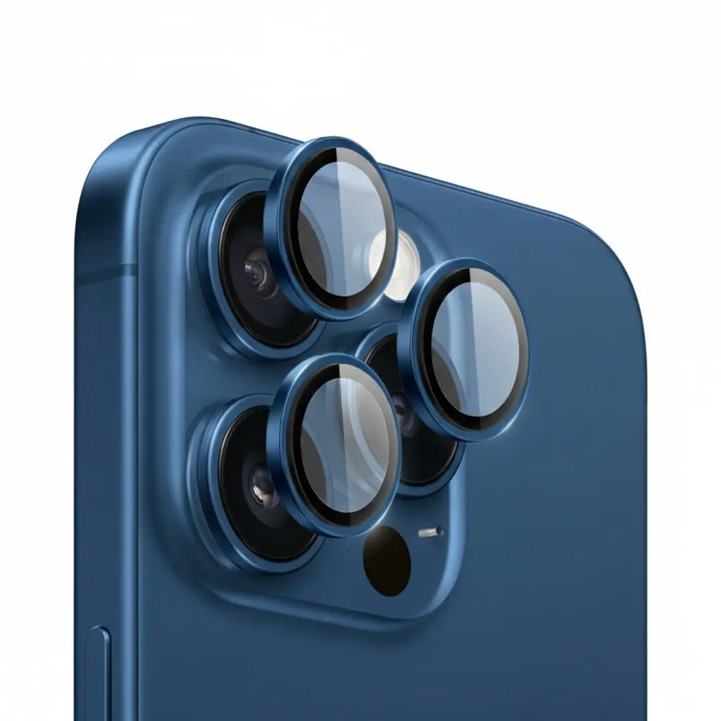 SUNIX CAMERA LENS PROTECTOR REDESIGNER FOR IPHONE 15 PRO MAX BLUE