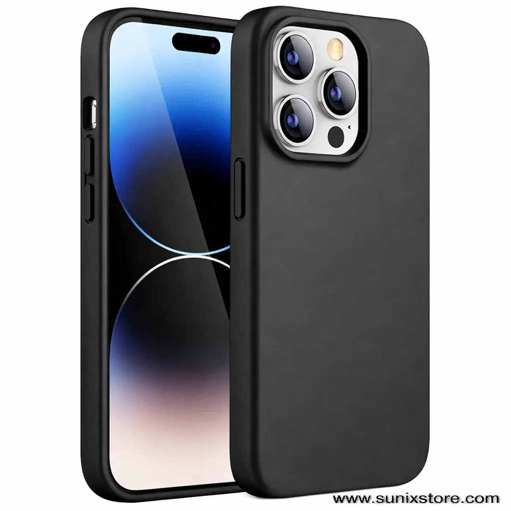 Flexible Gel-Hülle für iPhone 15 Pro Max Soft Case – Schwarz