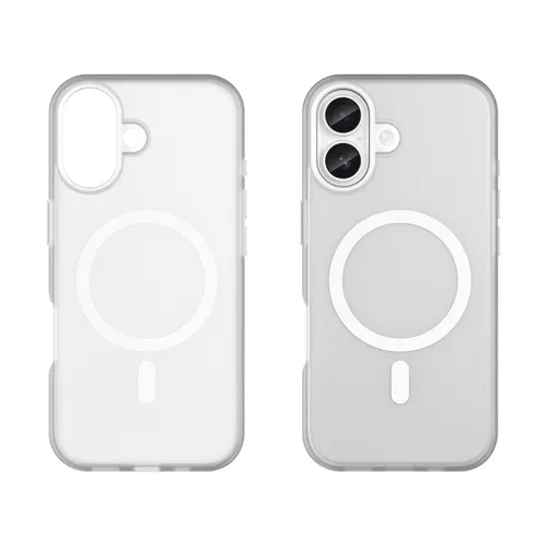 Magnetische Schleifhülle für iPhone 17, kompatibel mit MagSafe – Mattweiß